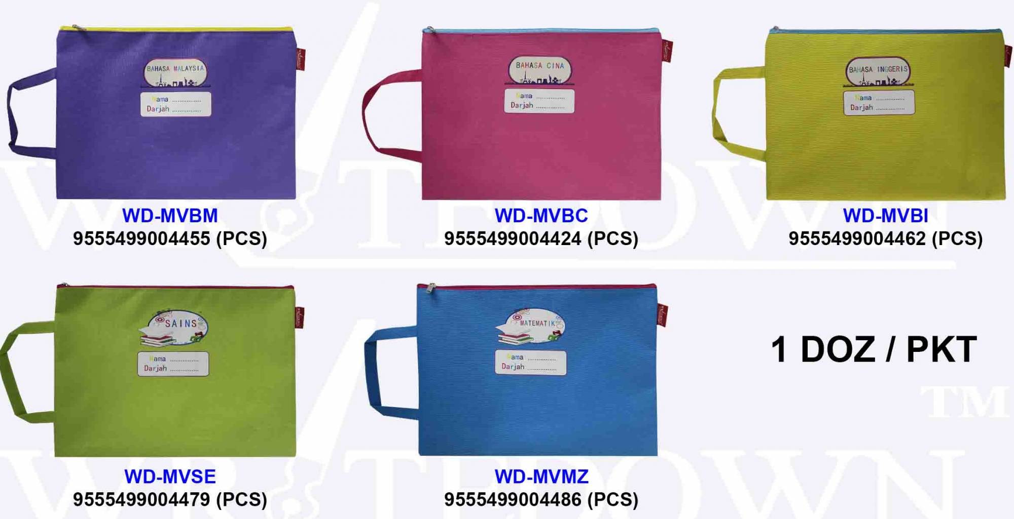 Writedown Malay Wording Subject Document Bag