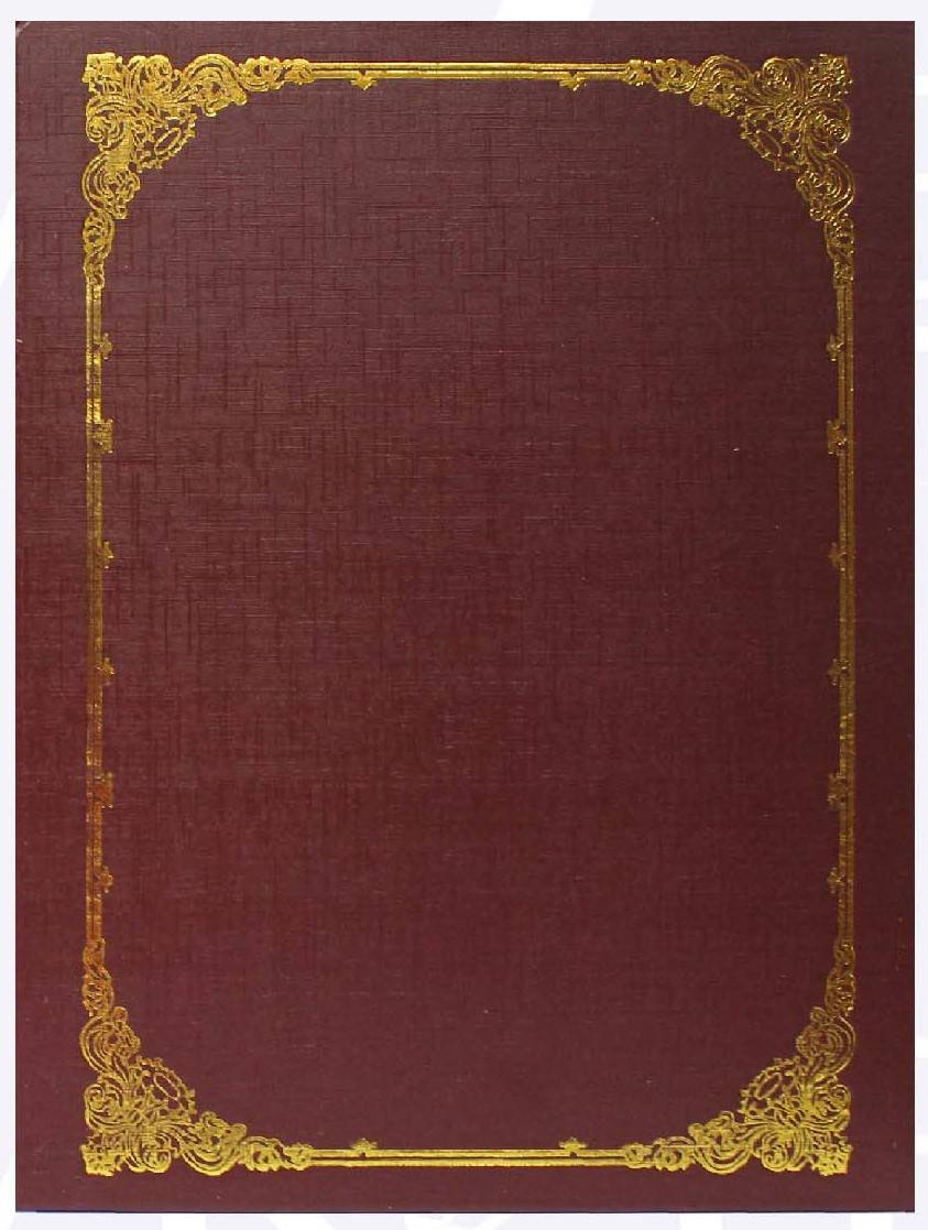 CERTIFICATE FOLDER A4